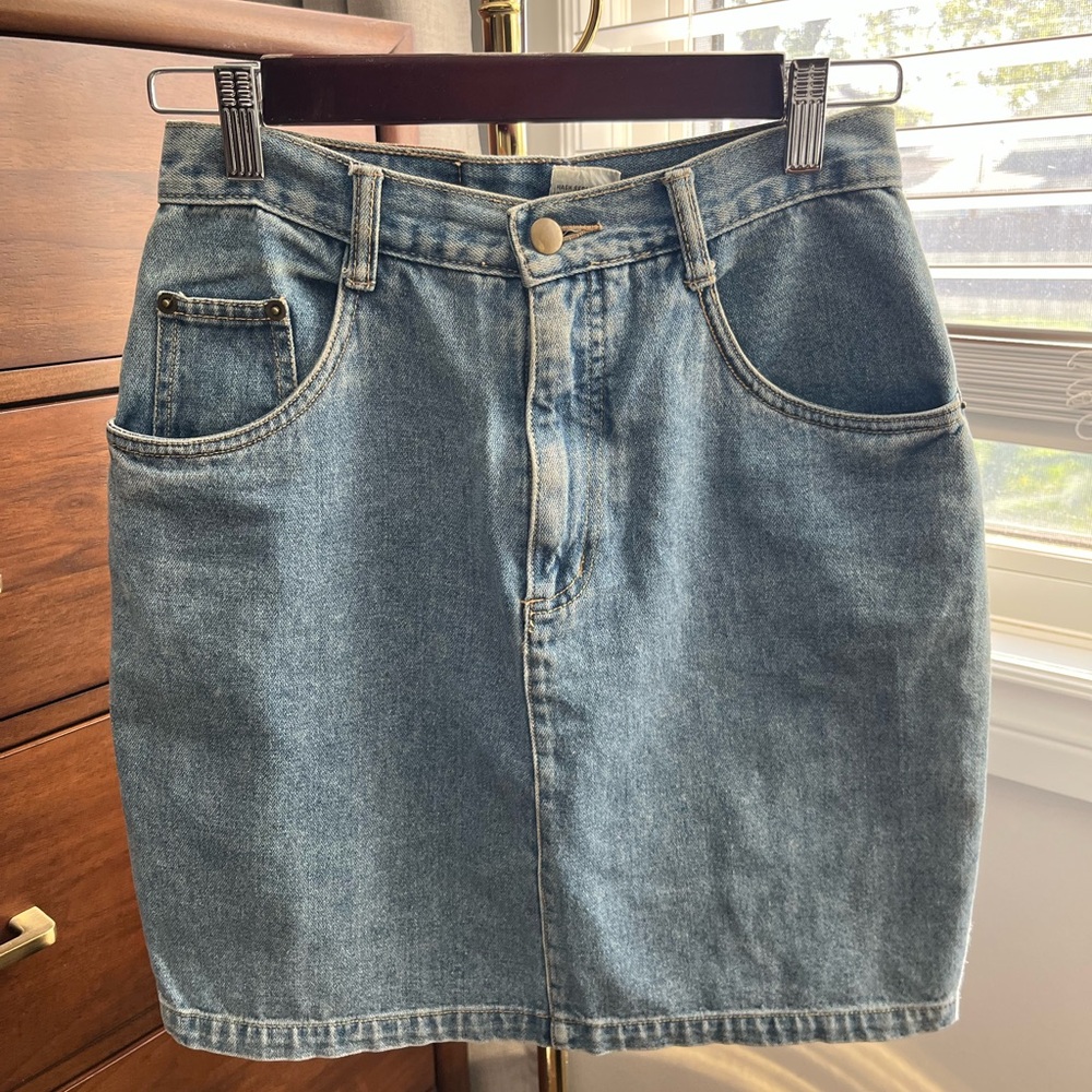 Runaway Bay Vintage Denim Mini Skirt